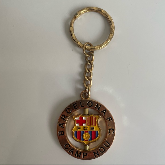FC Barcelona Crest Spinner Camp Nou  Key Ring / Keychain Barça - Picture 4 of 6